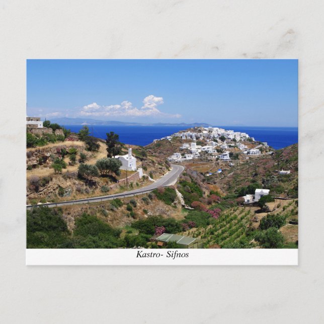 Kastro-Sifnos Vykort (Framsida)