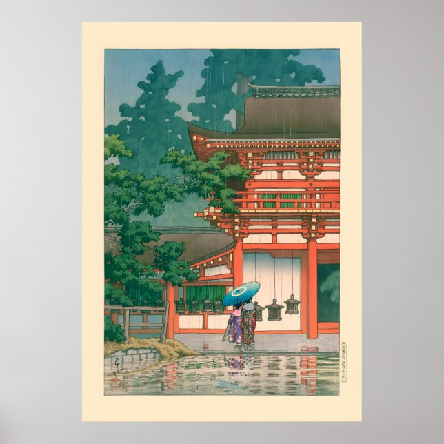 Kasuga Shrine by Kawase Hasui Poster (Framsidan)