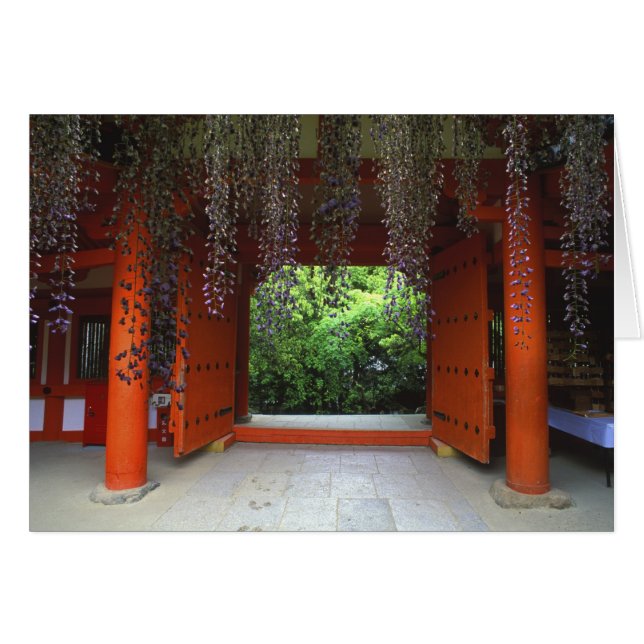 Kasuga Shrine, Nara, Japan Hälsningskort (Framsidan Horizontal)