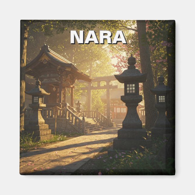 Kasuga Taisha Nara Japan Travel Magnet (Framsidan)