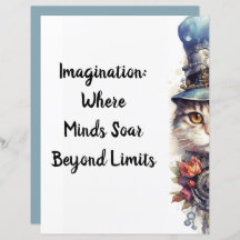 Kat 2 Kitten med ro och top hat vattenfärg