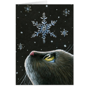 Kat 532 Snöflingor Hälsningskort