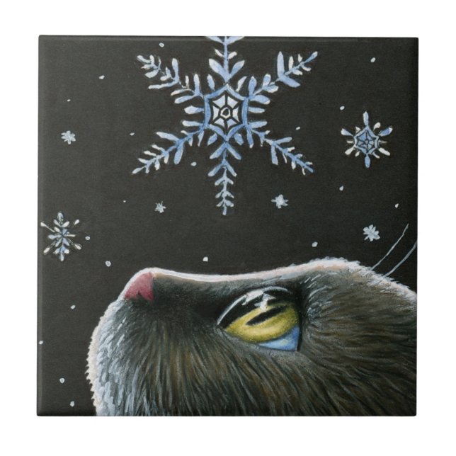 Kat 532 Snöflingor Kakelplatta (Framsidan)