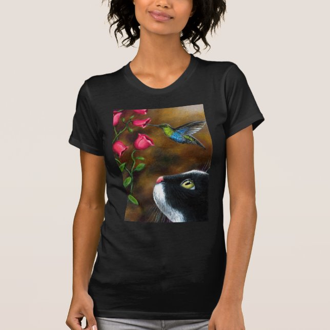 Kat 571 Tuxedo med Hummingbird Tee Shirt (Framsida)