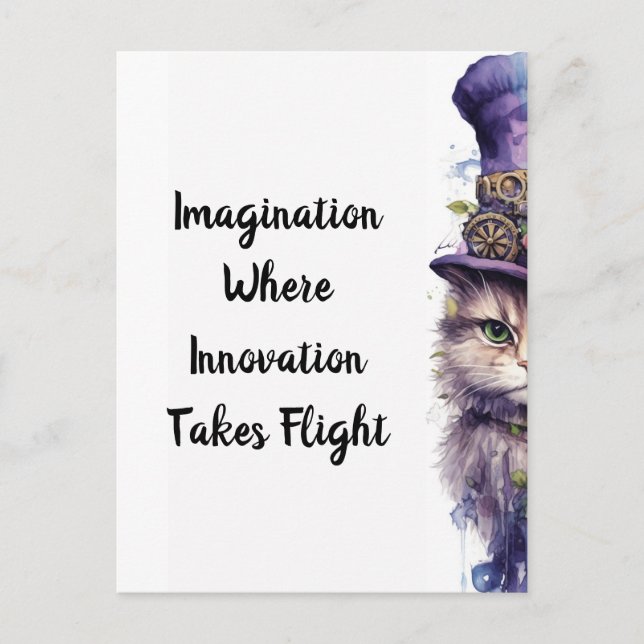 Kat 5 Advent Lila Helgdag kitten Vykort (Framsida)