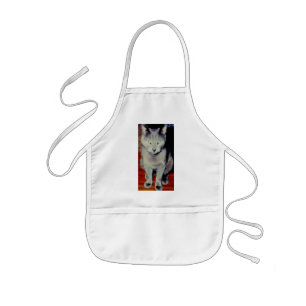 Kat #6 ,Kids Apron Barnförkläde