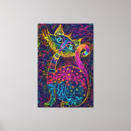 Kat 7 - Lucky nr 7 Canvastryck