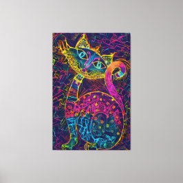 Kat 7 - Lucky nr 7 Canvastryck