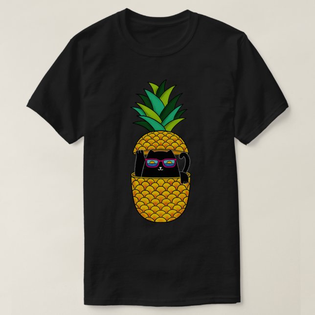 Kat ananas t shirt (Design framsida)