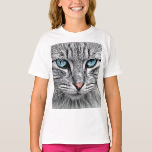 Kat Ansikte Fractal design T Shirt