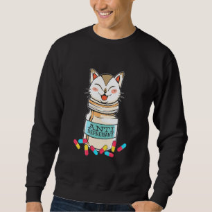 Kat Antidepressivt katt Lång Ärmad Tröja