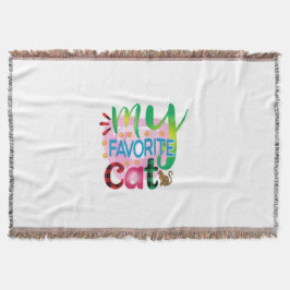 Kat Art min favoritkatt Filt