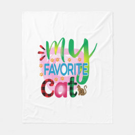 Kat Art min favoritkatt Fleecefilt