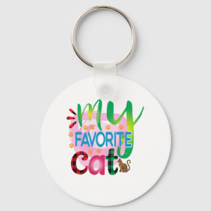 Kat Art min favoritkatt Nyckelring