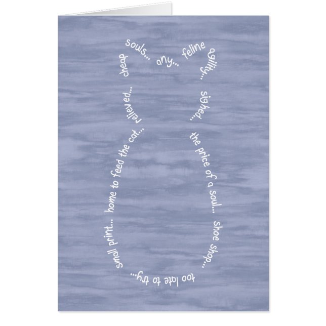 Kat-artikelkort Hälsningskort (Framsidan)