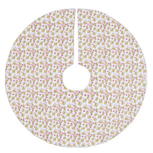 Kat Artwork Cute Cat Valentine Julgransmatta Borstad Polyester