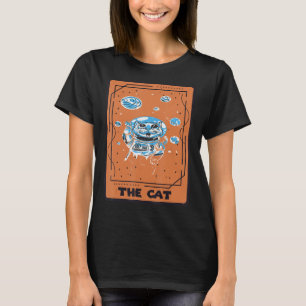 Kat Astronaut Tarot Card Mystical Card Occult T Shirt
