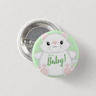 Kat Baby Shower Kattunge Knapp