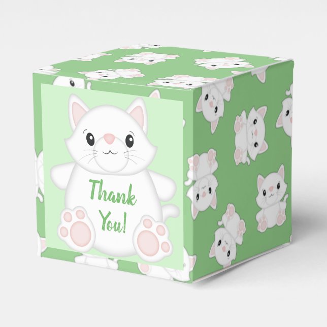 Kat Baby Shower Kattunge Presentaskar (Framsidan Sidan)