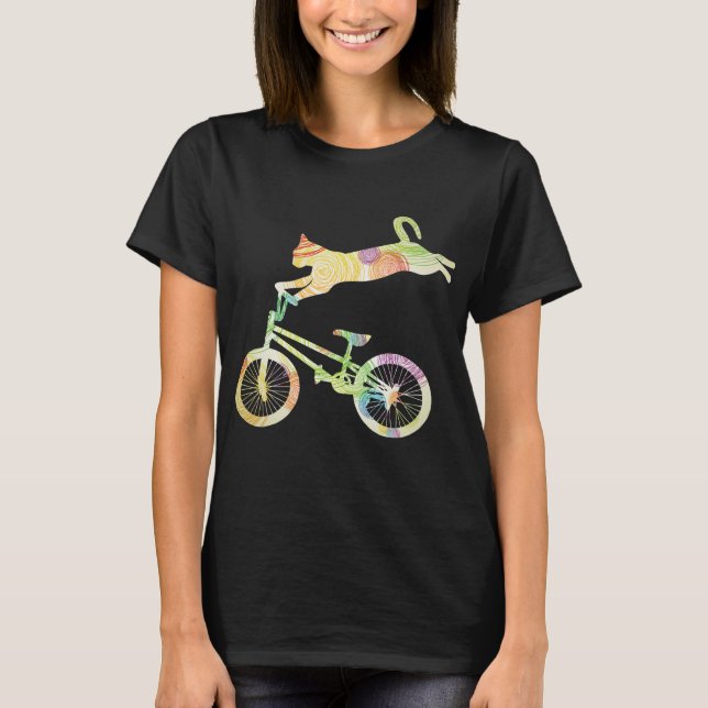 Kat Bike Cycling Cycle T-Shirt - din gåva (Framsida)