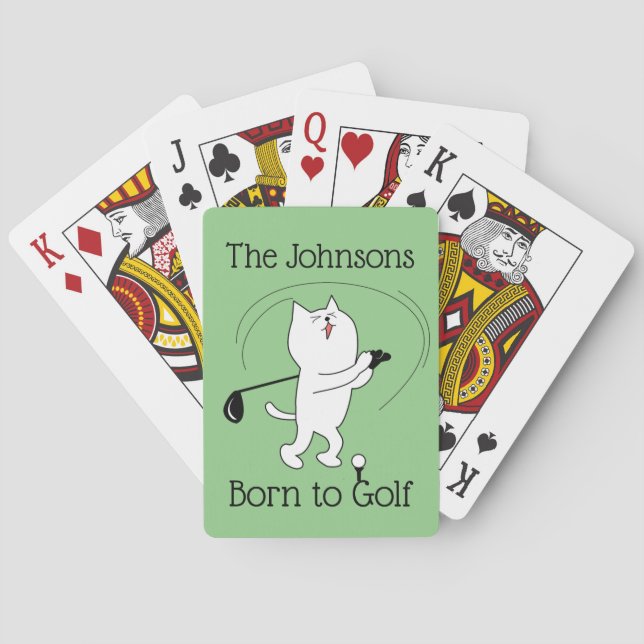 Kat Born till Golf Casinokort (Baksidan)