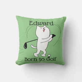 Kat Born till Golf Kudde