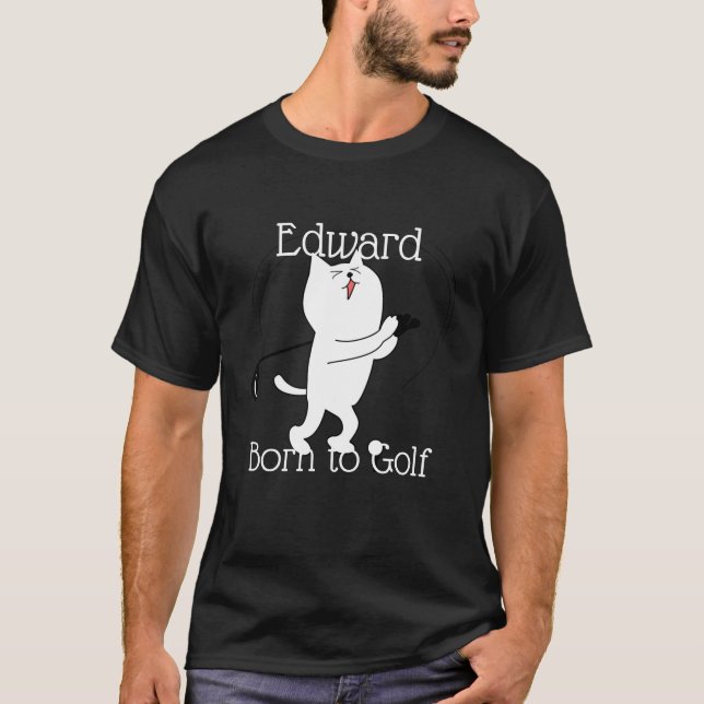 Kat Born till Golf T Shirt (Framsida)