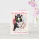 Kat Bride & Groom Bröllop Dance Greeting Card Kort (Orchid)