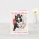 Kat Bride & Groom Bröllop Dance Greeting Card Kort (Small Plant)