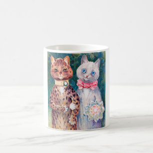 Kat Bröllop, Giftermål, Bride, Louis Wain Kaffemugg