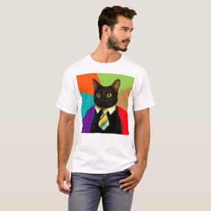 Kat-chef i slips t shirt