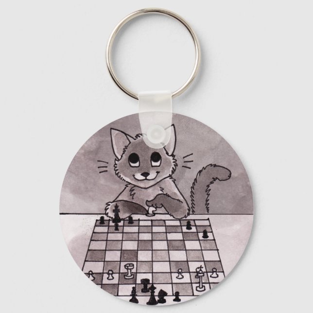Kat Chess-nyckelkedja Nyckelring (Framsida)