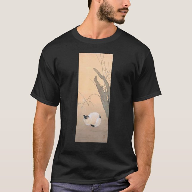 Kat China Painting Clothing Décor-tecken T Shirt (Framsida)