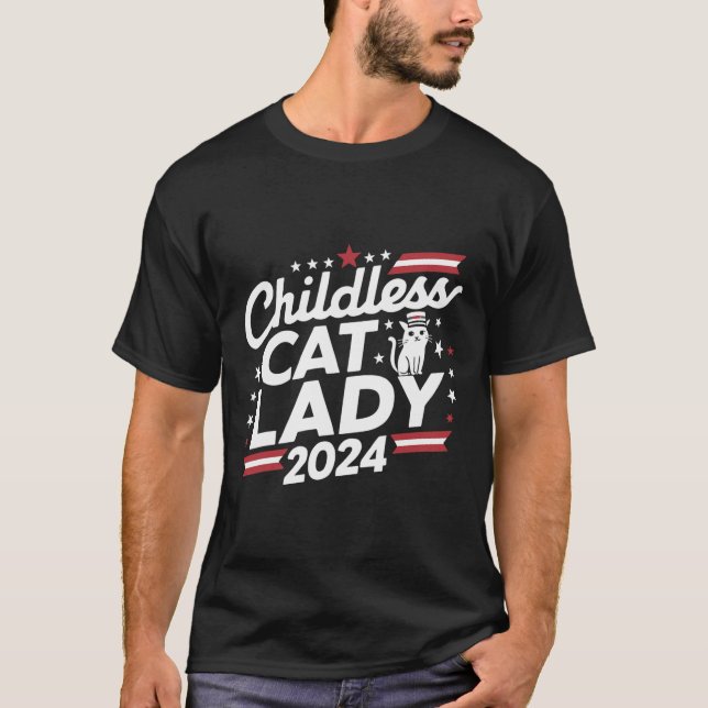Kat Dam 2024 Förnuftiga politiska val Demokrat T Shirt (Framsida)