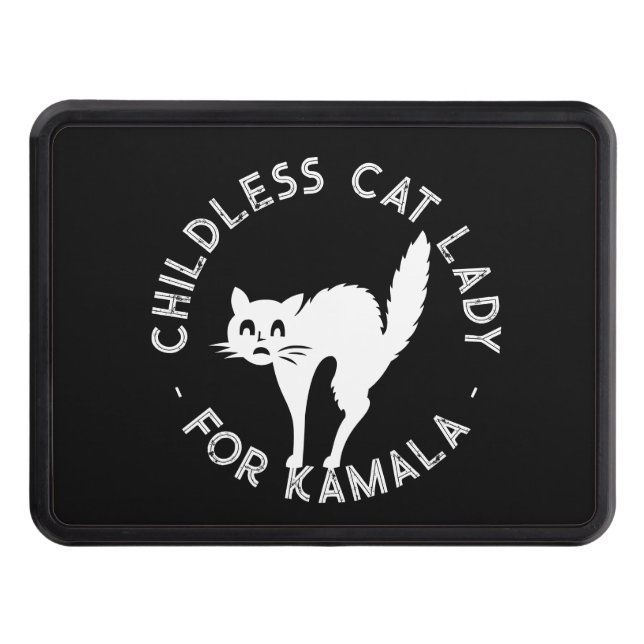 Kat Dam för kamala, lustiga kattsvarta Dragkroksskydd (Framsidan)