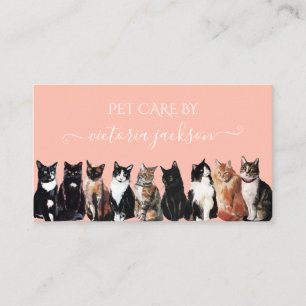 Kat Djuromsorg Service Pet Sitta Modern Grooming Visitkort