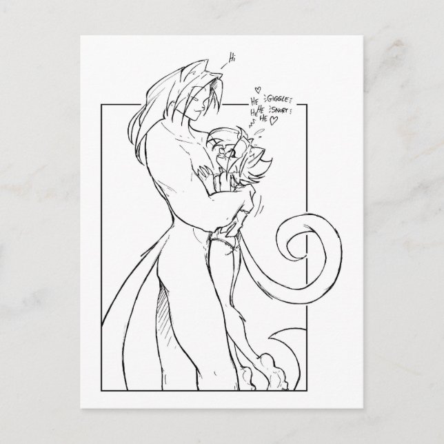 Kat Fantasy Vykort (Framsida)