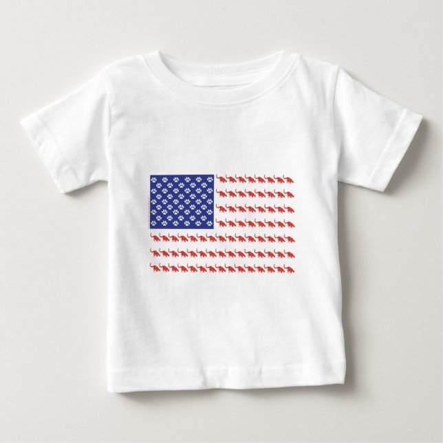 Kat-Flagga-Tee Tee Shirt (Framsida)