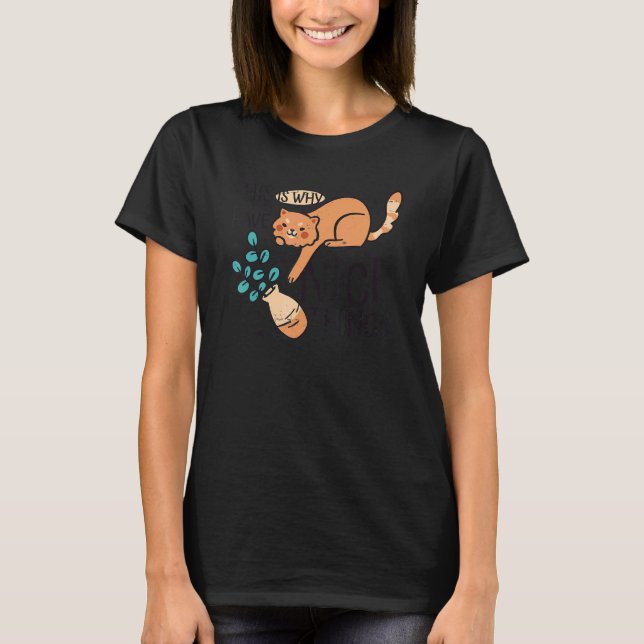 Kat Flower Vas 2 T Shirt (Framsida)