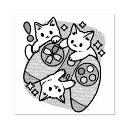 Kat Gamer Design - Purr On Gamer Joystick Art Stämpel