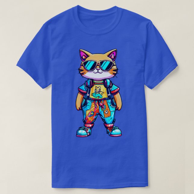 Kat Gamer T Shirt (Design framsida)