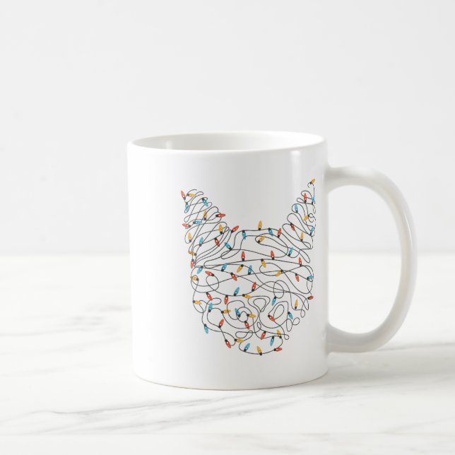 Kat God Jul Ljus - Ljuskjul Kaffemugg (Höger)