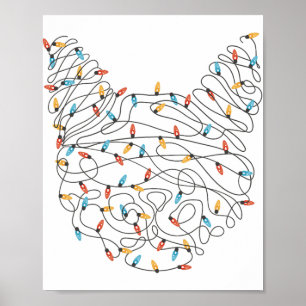 Kat God Jul Ljus - Ljuskjul Poster