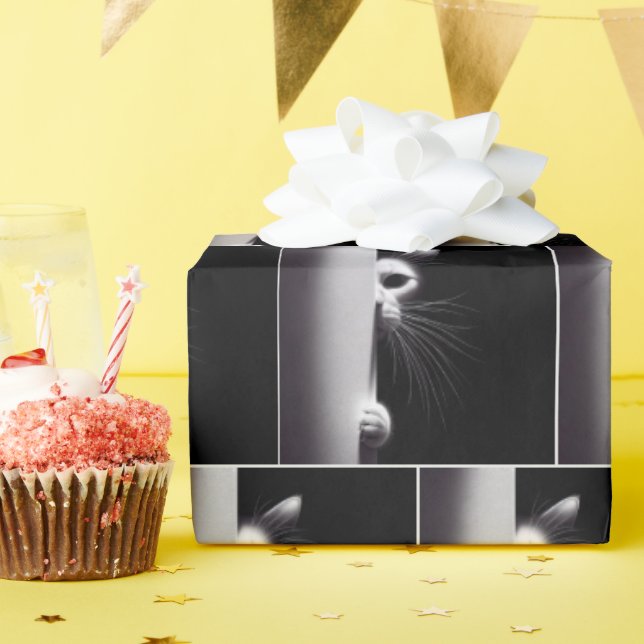 Kat Gömmande i skuggor Presentpapper (Födelsedagsfest)