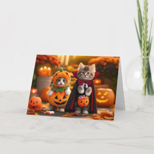 Kat Halloween-kort, Halloween-kort Kort
