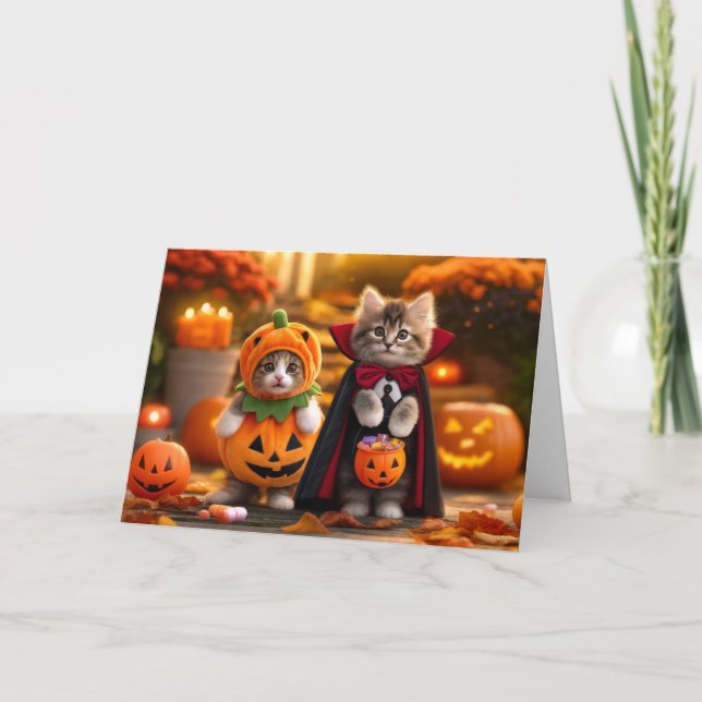 Kat Halloween-kort, Halloween-kort Kort (Framsida)