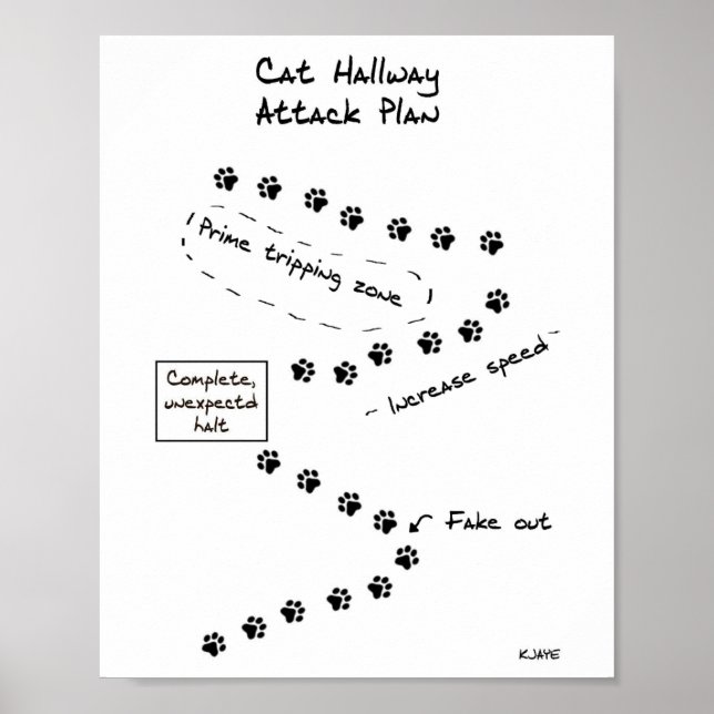 Kat Hallway Attack-plan Poster (Framsidan)