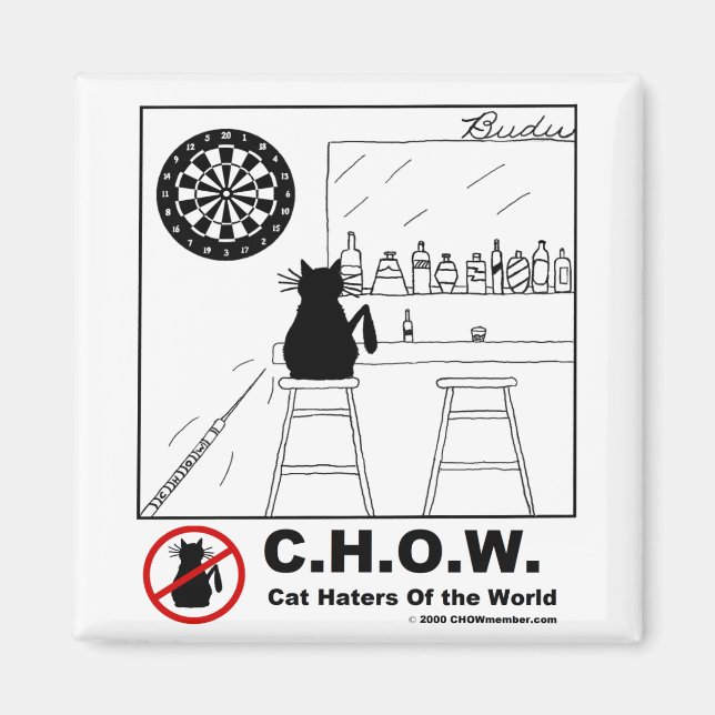 Kat Haters Dartboard Magnet (Framsidan)
