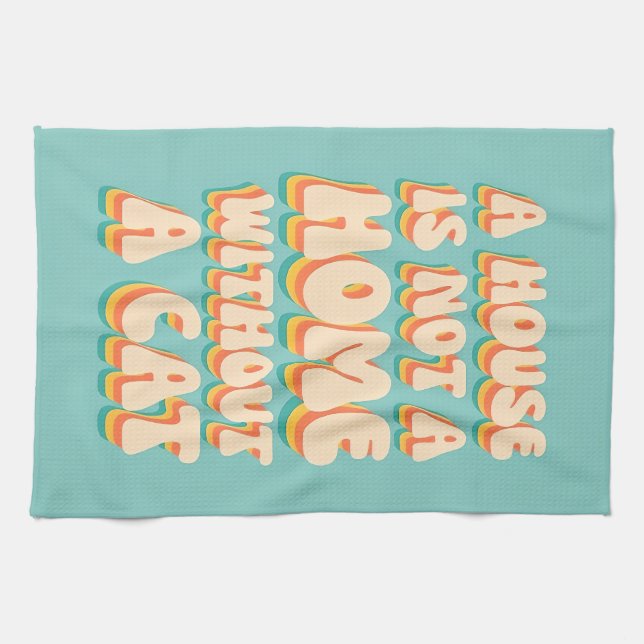 Kat hem kökshandduk (Horisontell)