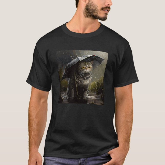 Kat Hunting Rining T Shirt (Framsida)
